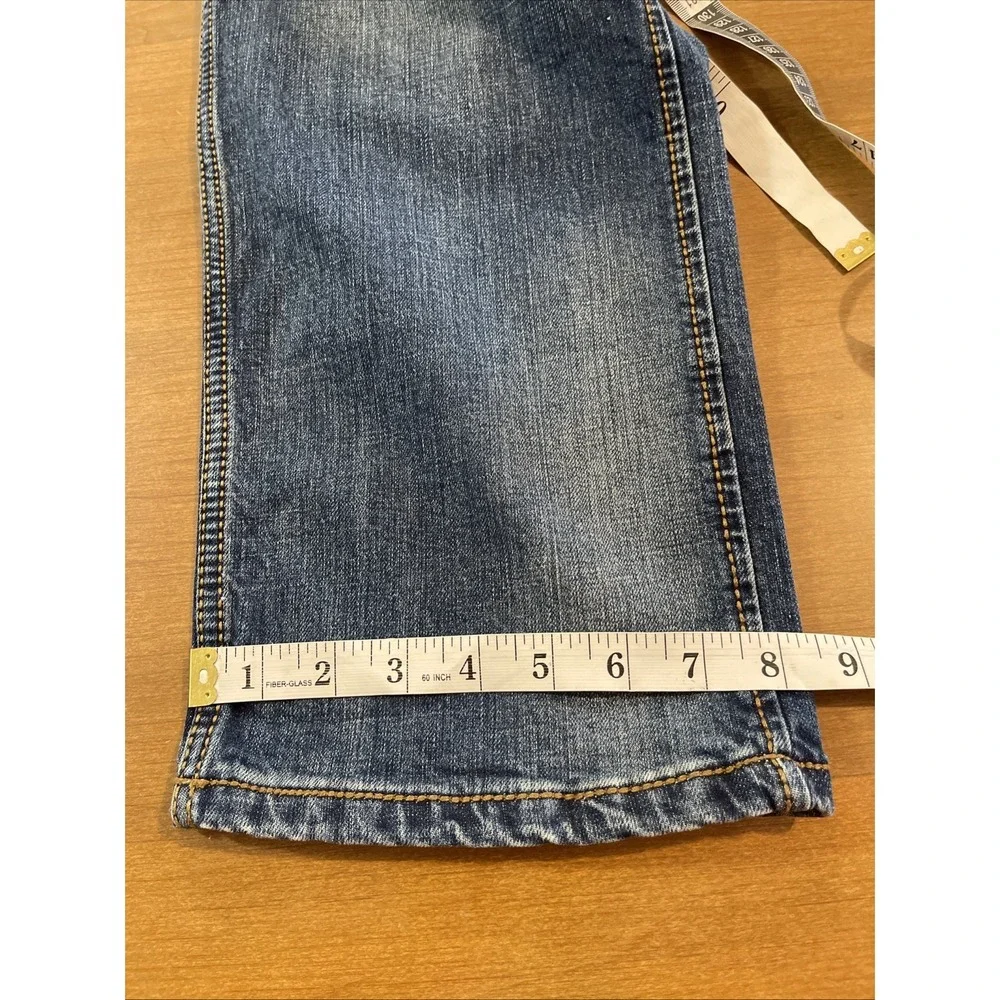 Wrangler Retro Slim Straight Jean Men 38x32 Blue Cowboy Rodeo Western Ranch Wear